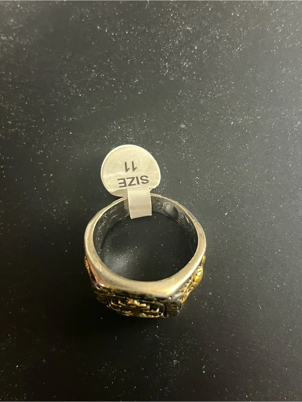 Men's Gold Tone U.S. Navy Emblem Signet Ring